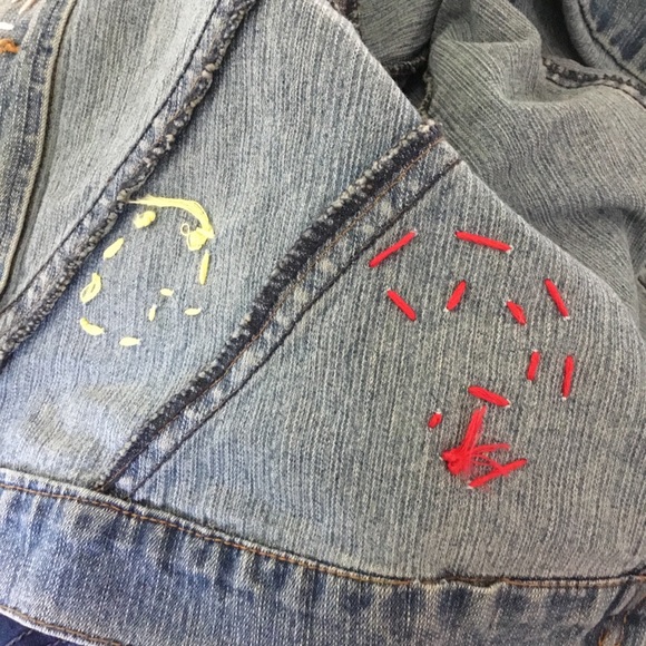 Vintage Destiny Jeans Upcycled Cropped Jean Jacket - Picture 15 of 15